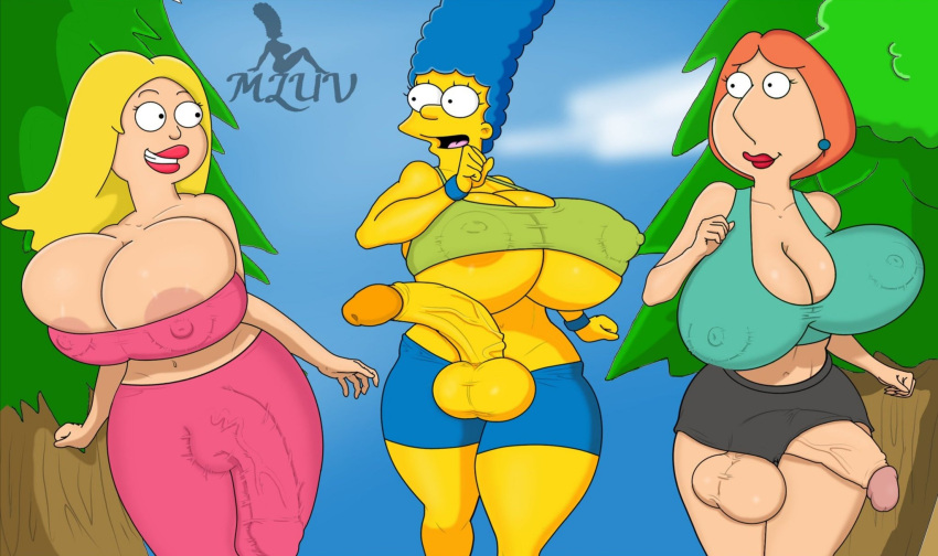 20th_century_studios 3futas american_dad areola balls big_areola big_balls big_breasts big_breasts big_nipples big_penis big_penis big_testicles blue_hair breasts crossover dickgirl disney erect_nipple erect_nipples erect_penis erection family_guy francine_smith futanari huge_balls huge_breasts huge_cock huge_nipples huge_testicles intersex large_areolae large_balls large_cock large_penis large_testicles lois_griffin long_hair long_penis marge_simpson mluv nipples penis penis scrotum testicle the_simpsons trash uncensored veiny_penis yellow_body yellow_skin