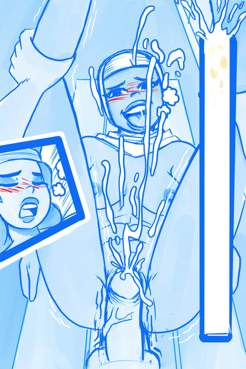 2_girls abs ahegao anal blush breasts brooklyn cum dickgirl drooling heart heavy_breathing hijab liquidmark looking_pleasured marvel moon_girl_and_devil_dinosaur penis pussy sex